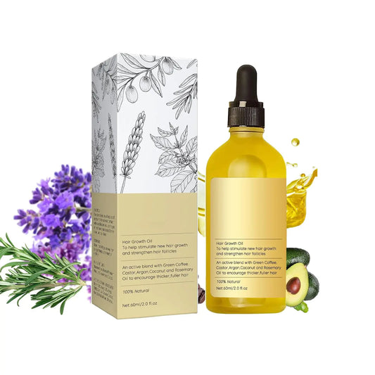 Rosemary Natural Hair Growth Oil for Dry Damaged Hair and Growth Thin Hair